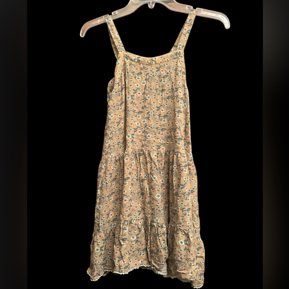 Little Spell Mossy Strappy Dress  Sz 9-10 yo